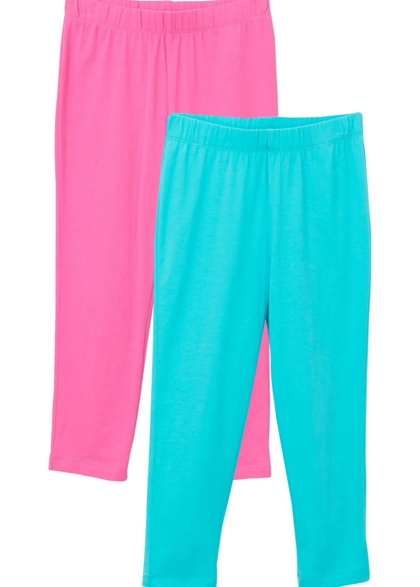 Leggings capri de mezcla de algodón orgánico elástico (2 unidades)