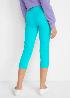 Leggings capri de mezcla de algodón orgánico elástico (2 unidades)