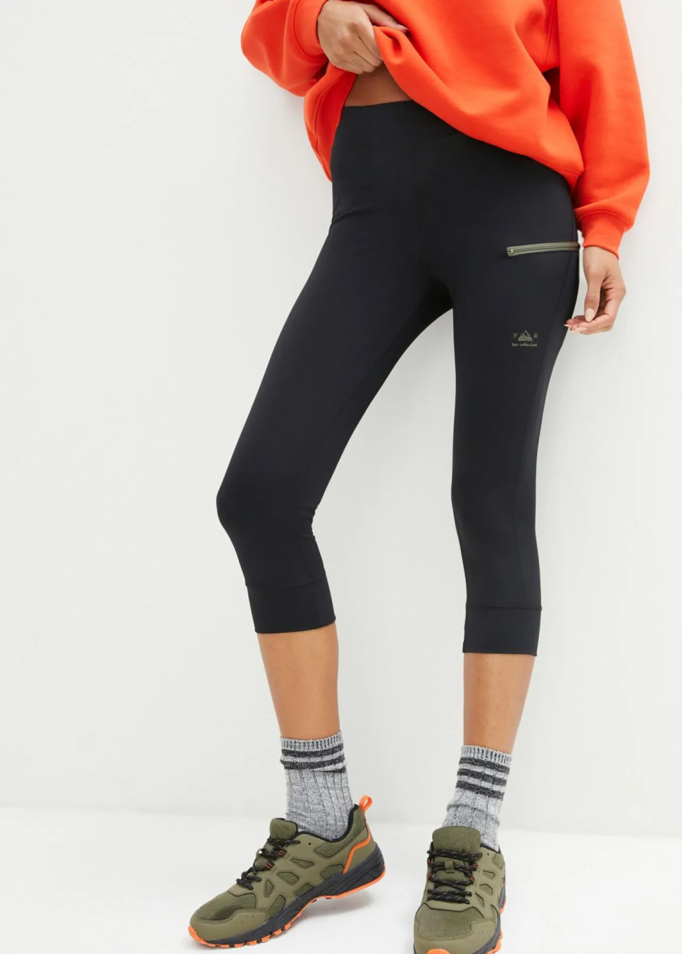Leggings capri, de secado rápido