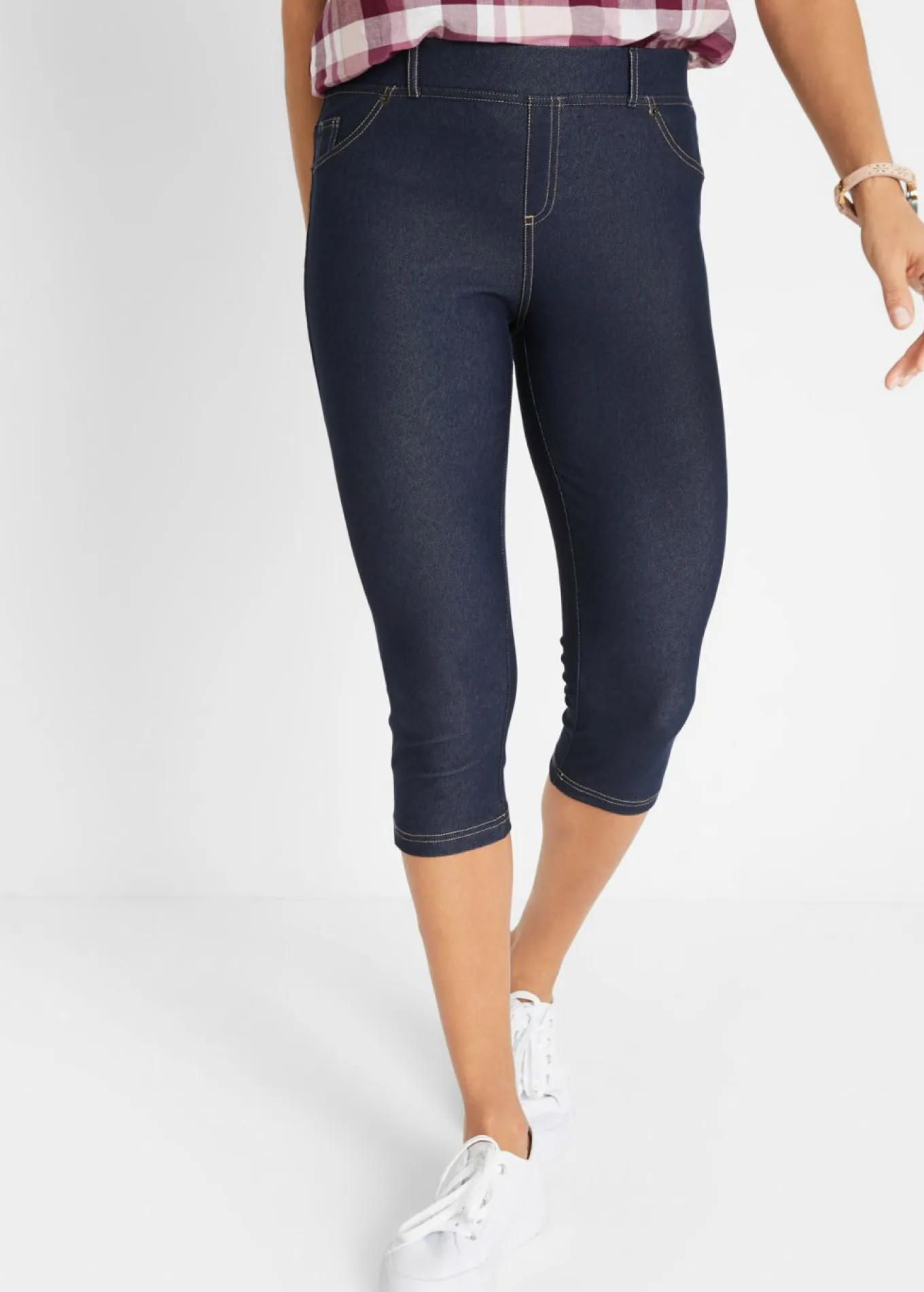 Leggings capri efecto vaquero