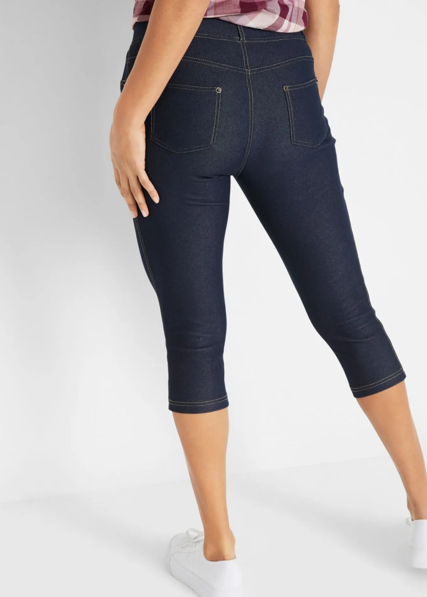 Leggings capri efecto vaquero