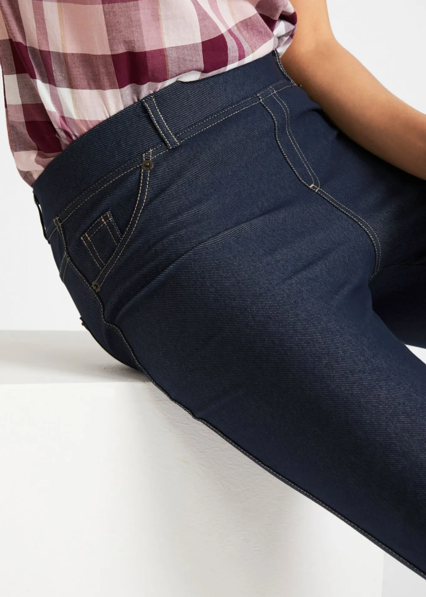 Leggings capri efecto vaquero