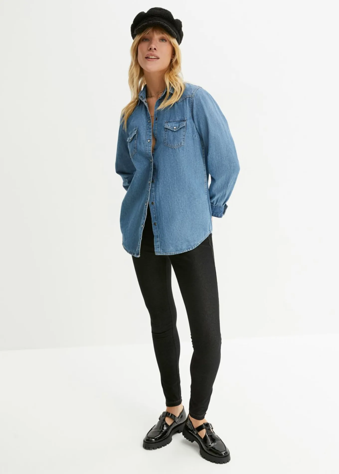 Leggings con aspecto de vaquero