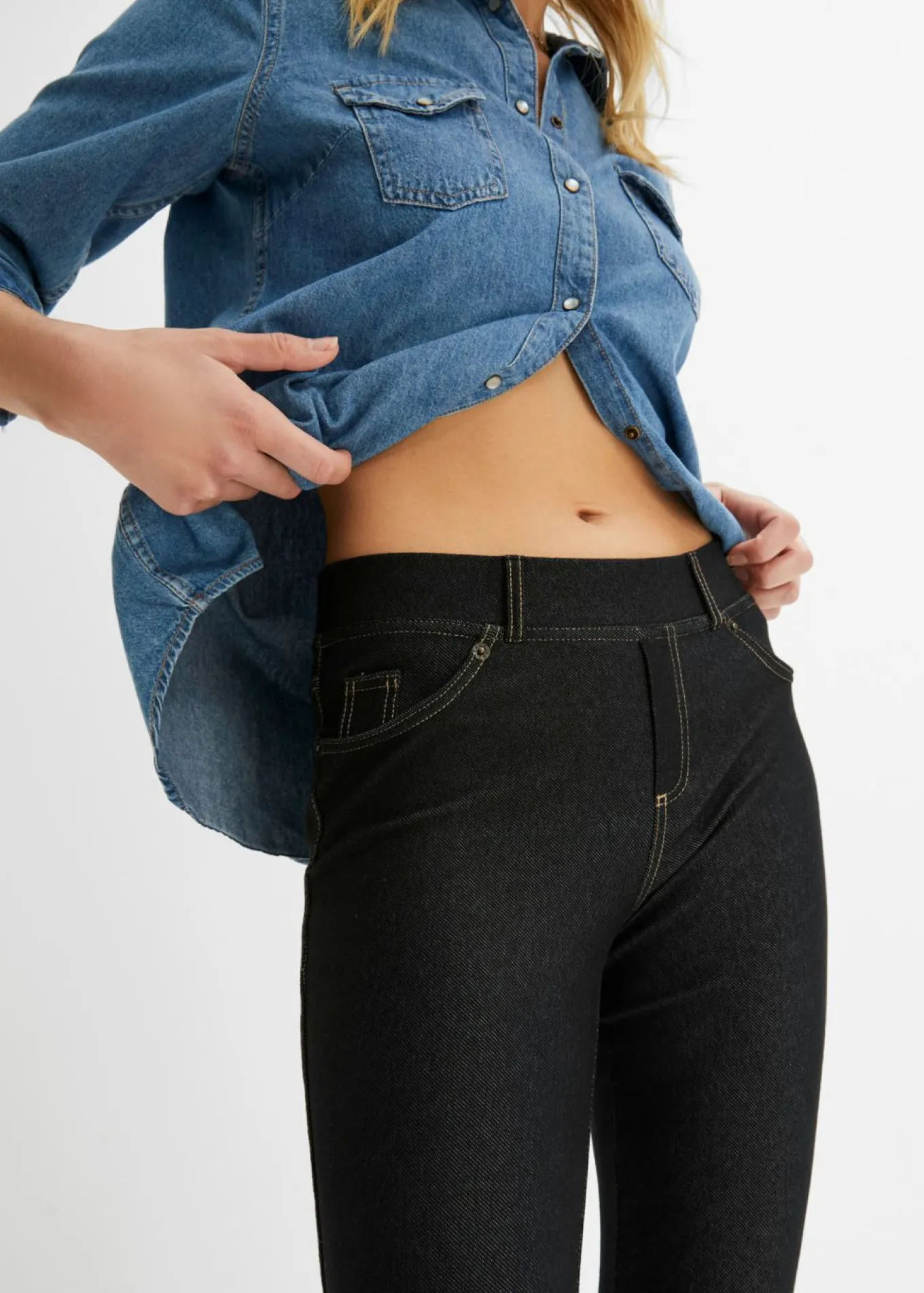 Leggings con aspecto de vaquero