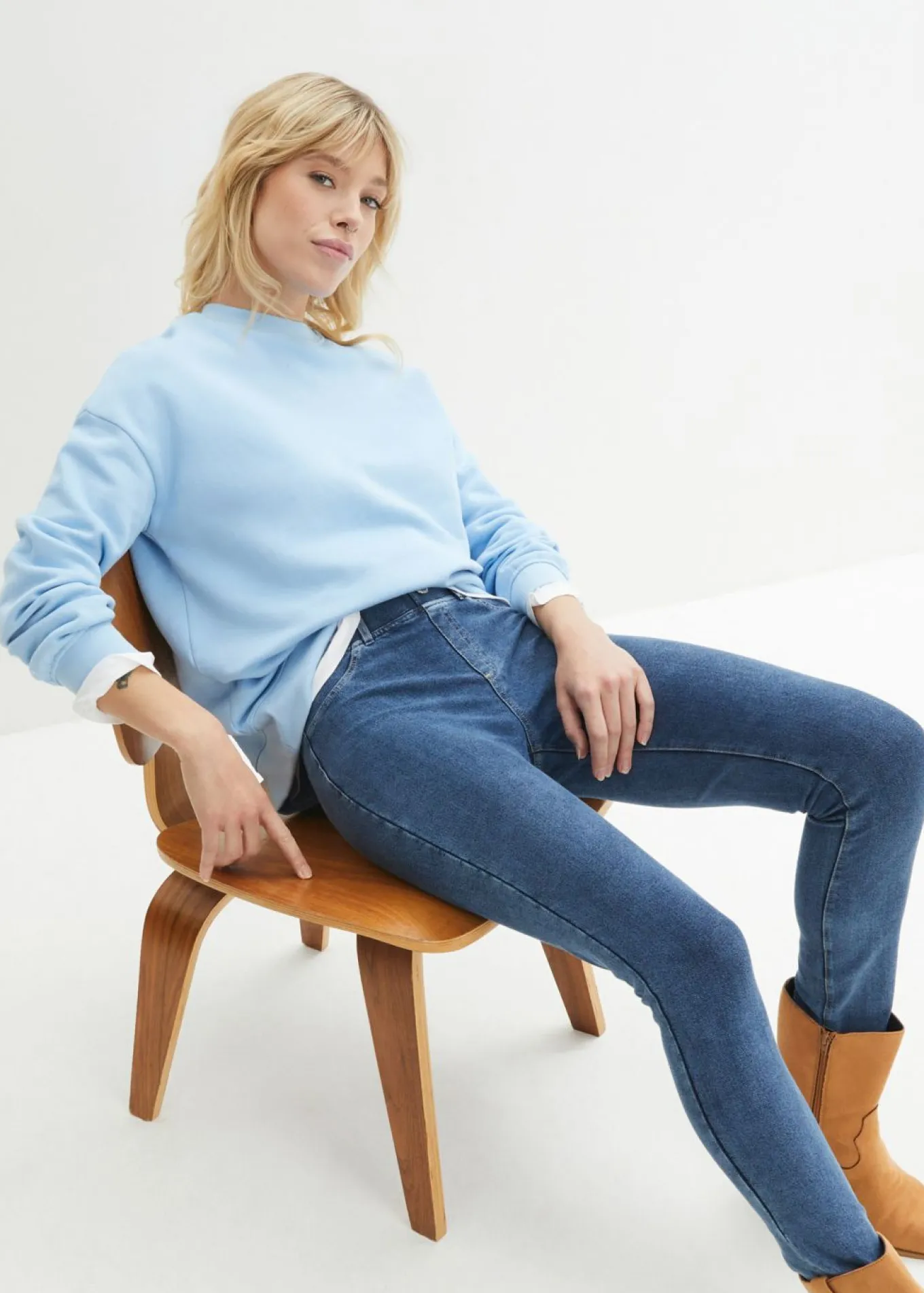 Leggings con aspecto de vaquero