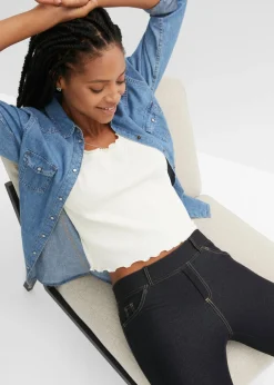 Leggings con aspecto de vaquero