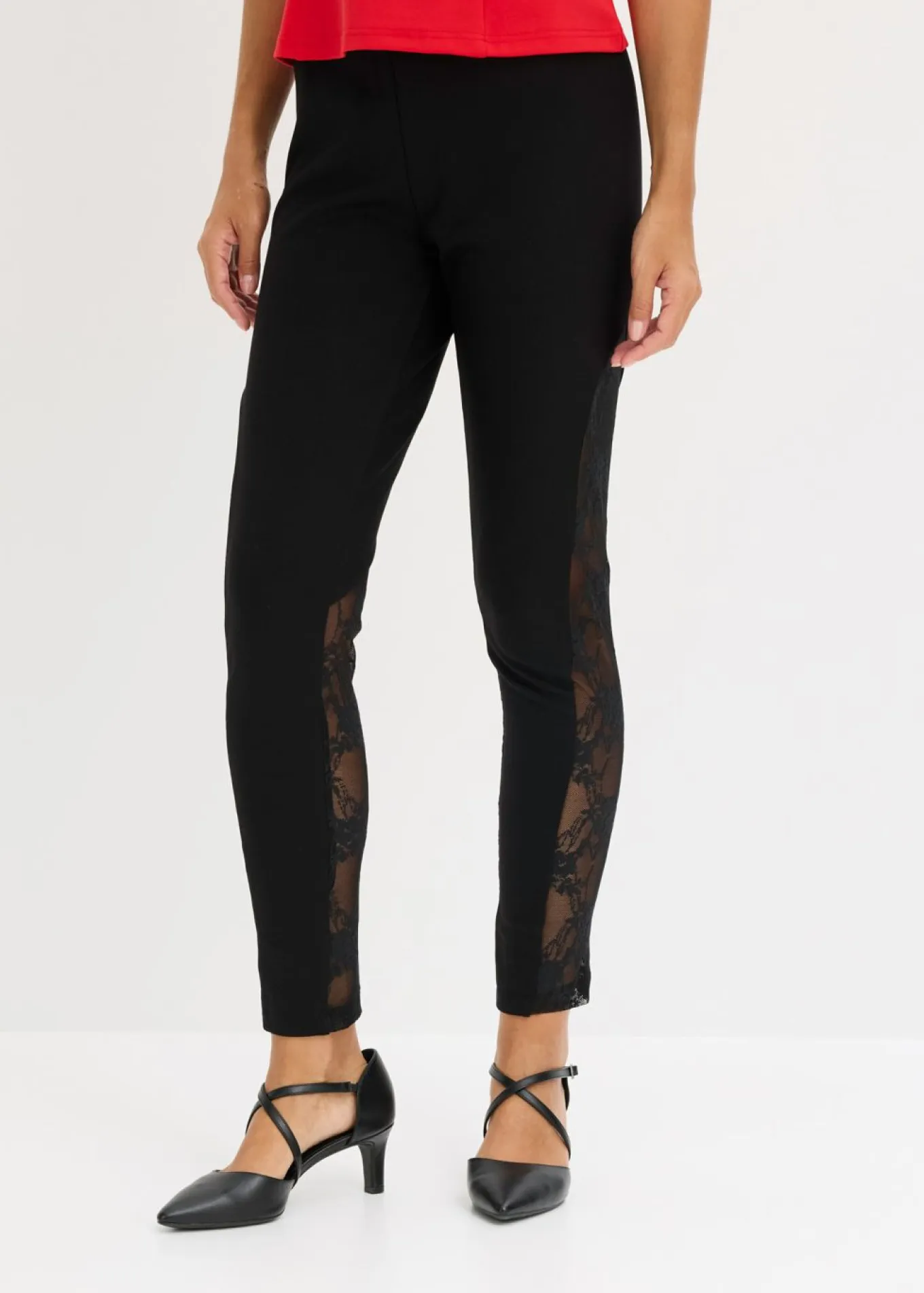 Leggings con encaje