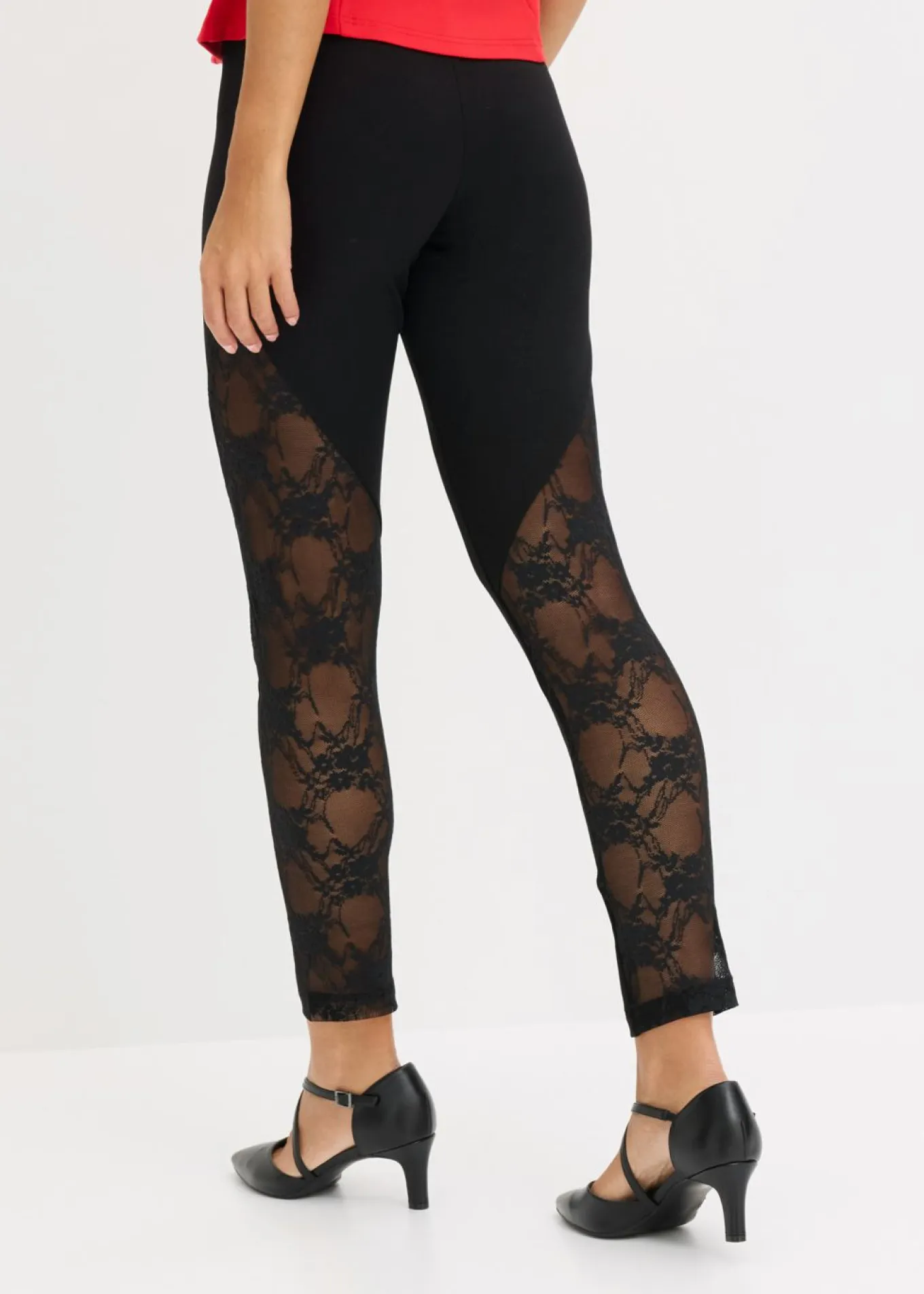 Leggings con encaje