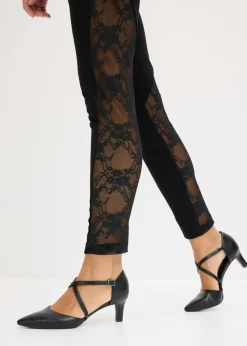 Leggings con encaje