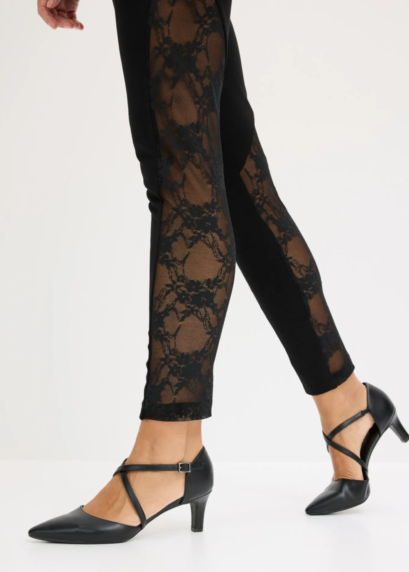Leggings con encaje