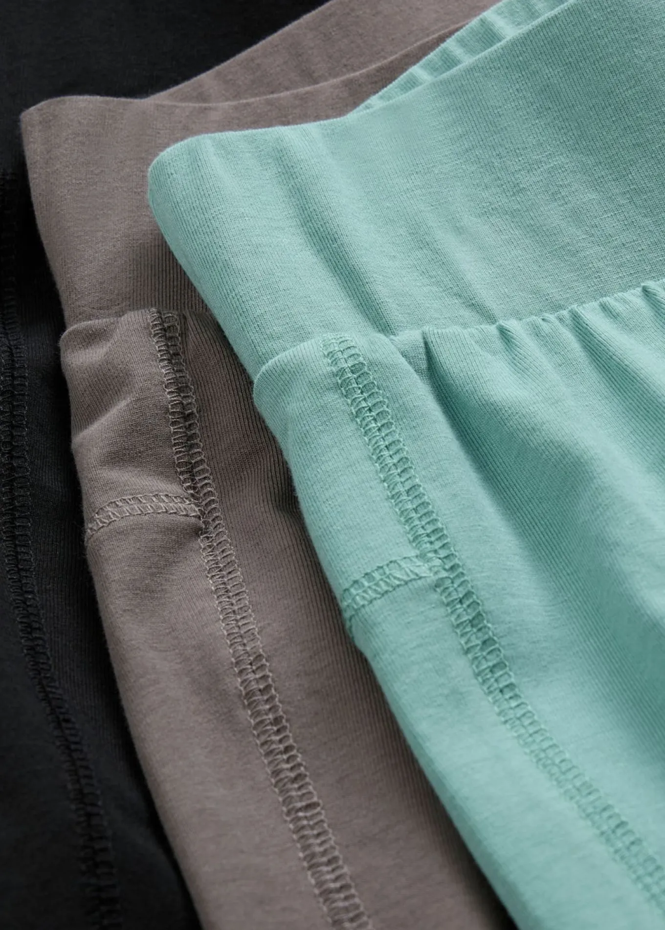 Leggings confeccionados con mezcla de algodón ecológico elástico (3 unidades)