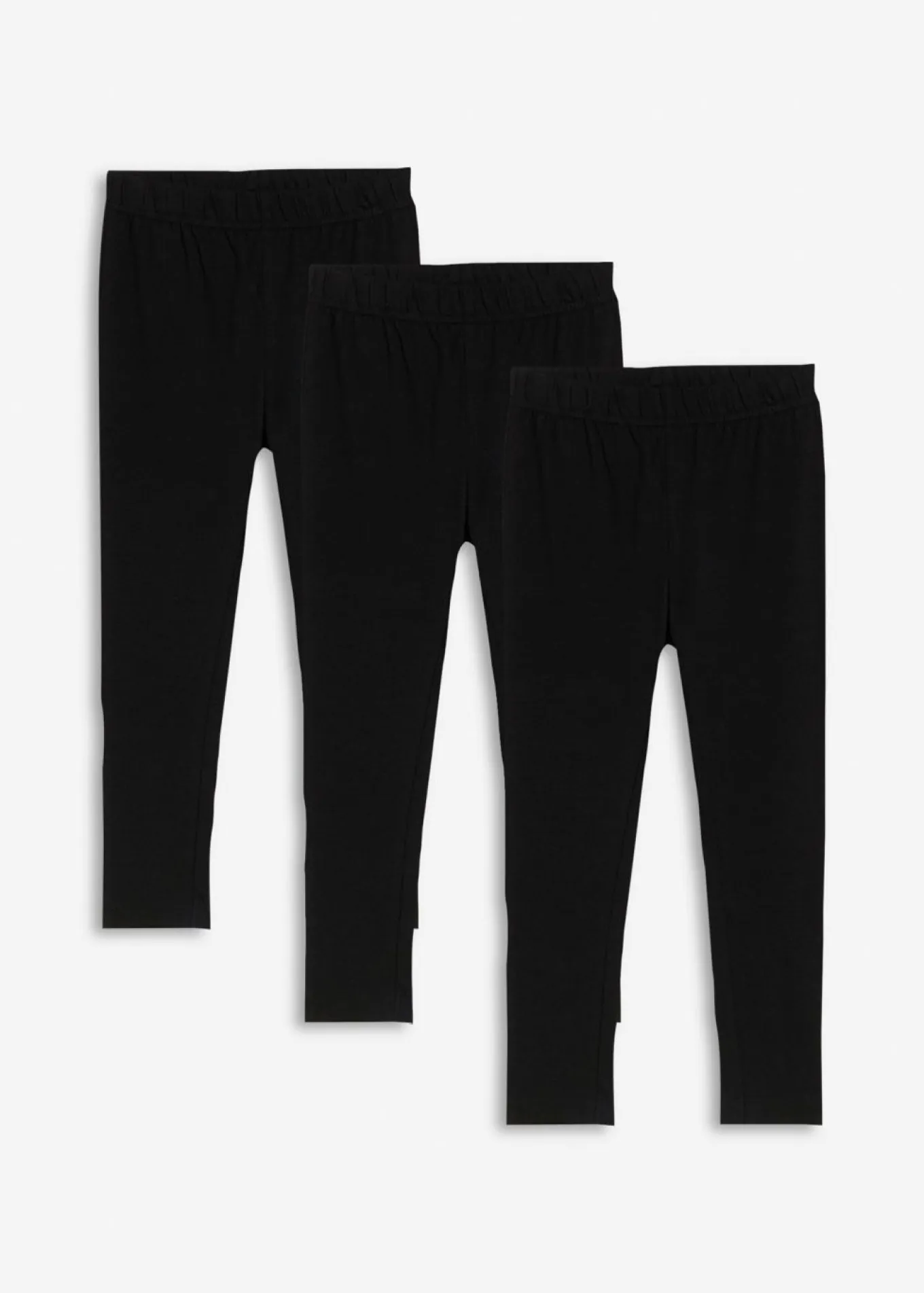 Leggings confeccionados con mezcla de algodón ecológico elástico (3 unidades)