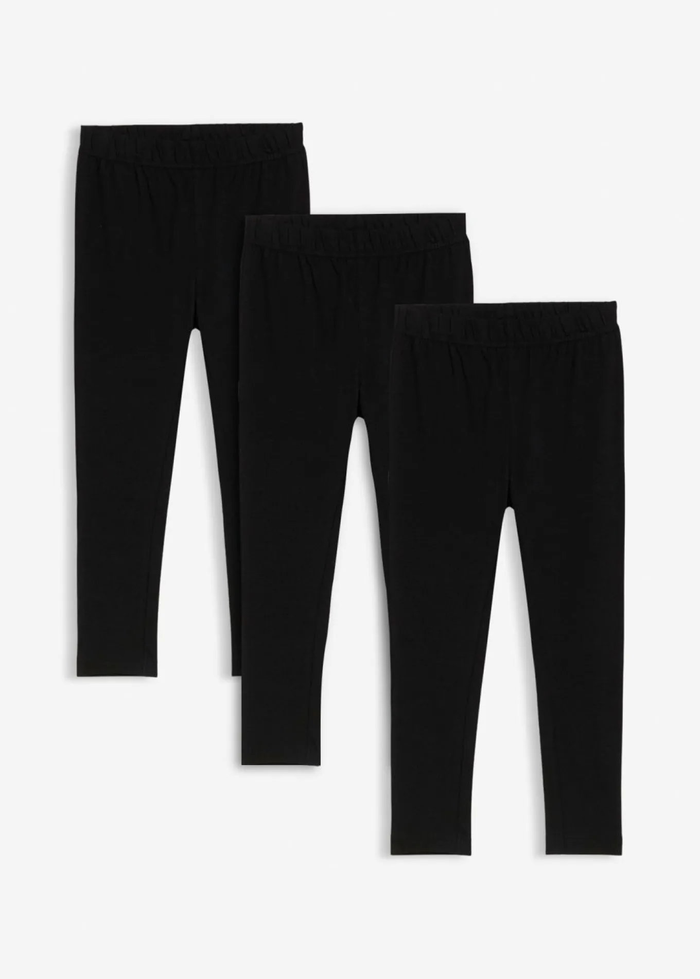 Leggings confeccionados con mezcla de algodón ecológico elástico (3 unidades)