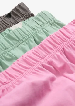 Leggings confeccionados con mezcla de algodón ecológico elástico (3 unidades)
