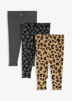 Leggings de algodón orgánico puro (3 unidades)