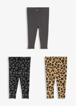 Leggings de algodón orgánico puro (3 unidades)