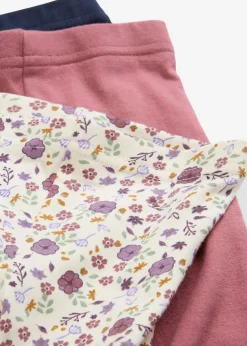 Leggings de algodón orgánico puro (3 unidades)