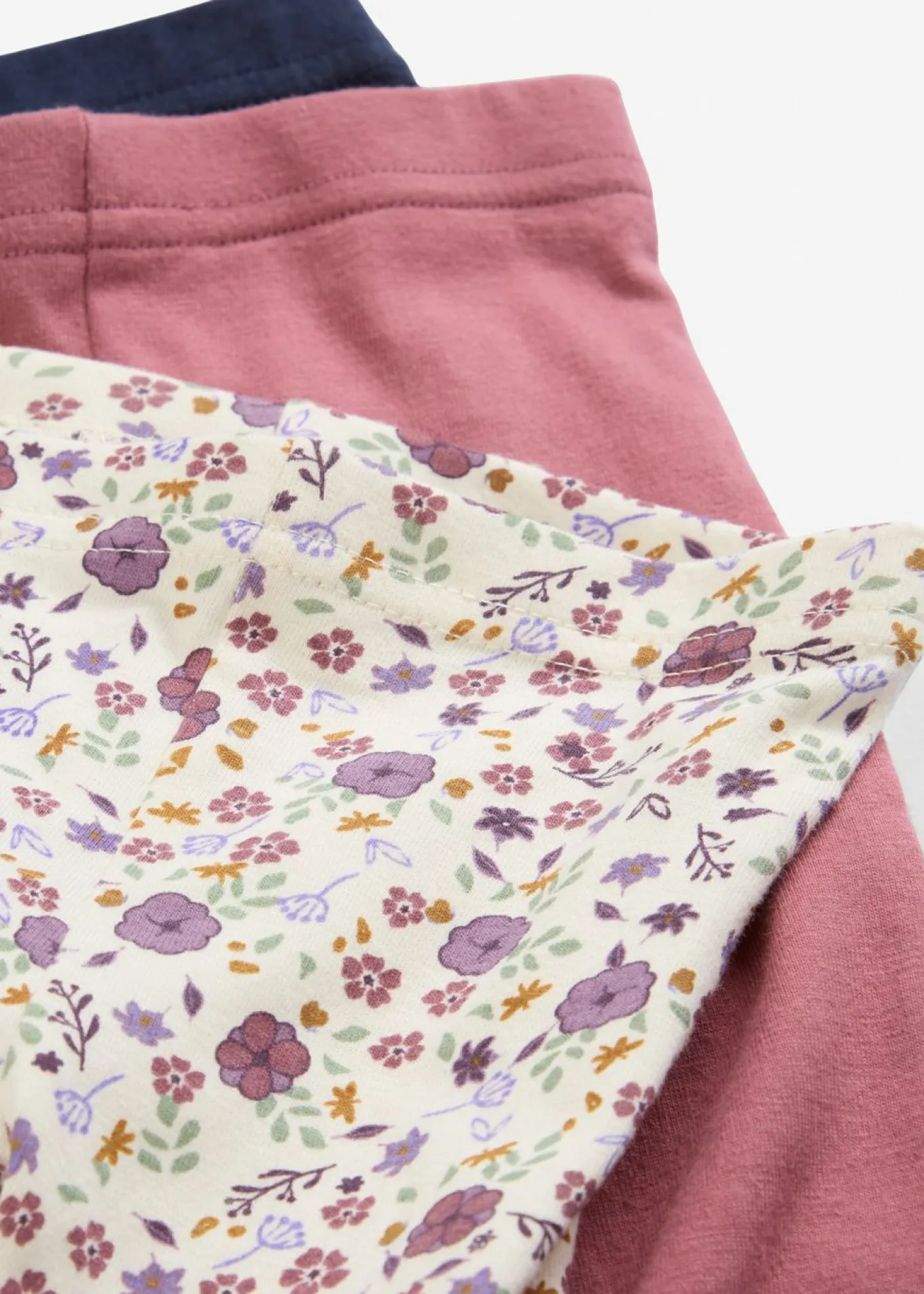 Leggings de algodón orgánico puro (3 unidades)