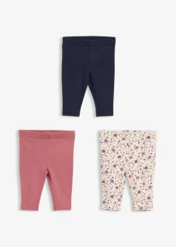 Leggings de algodón orgánico puro (3 unidades)