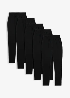 Leggings de mezcla de algodón orgánico elástico (5 unidades)