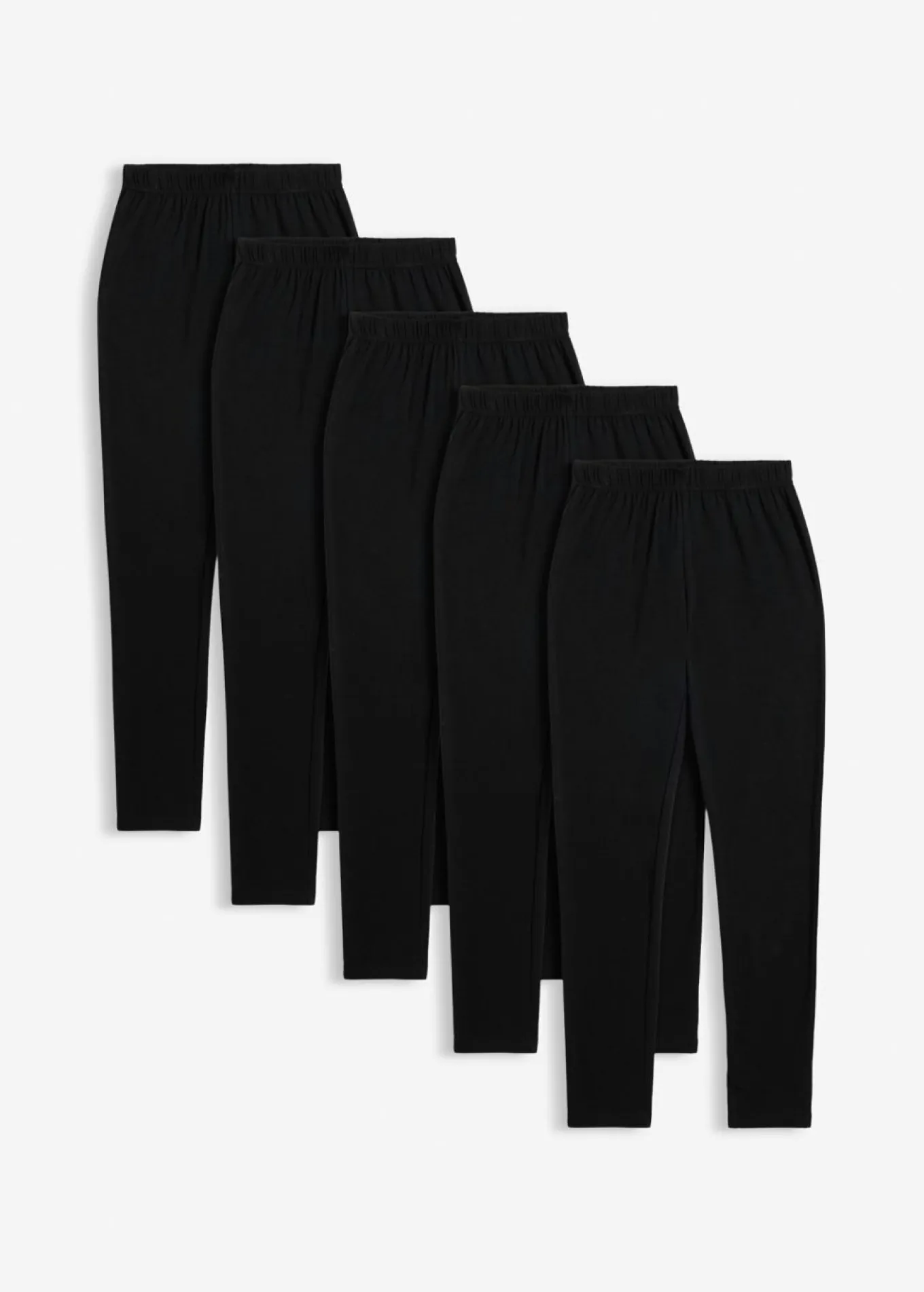 Leggings de mezcla de algodón orgánico elástico (5 unidades)