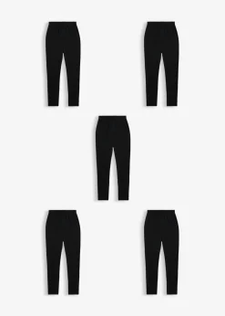 Leggings de mezcla de algodón orgánico elástico (5 unidades)
