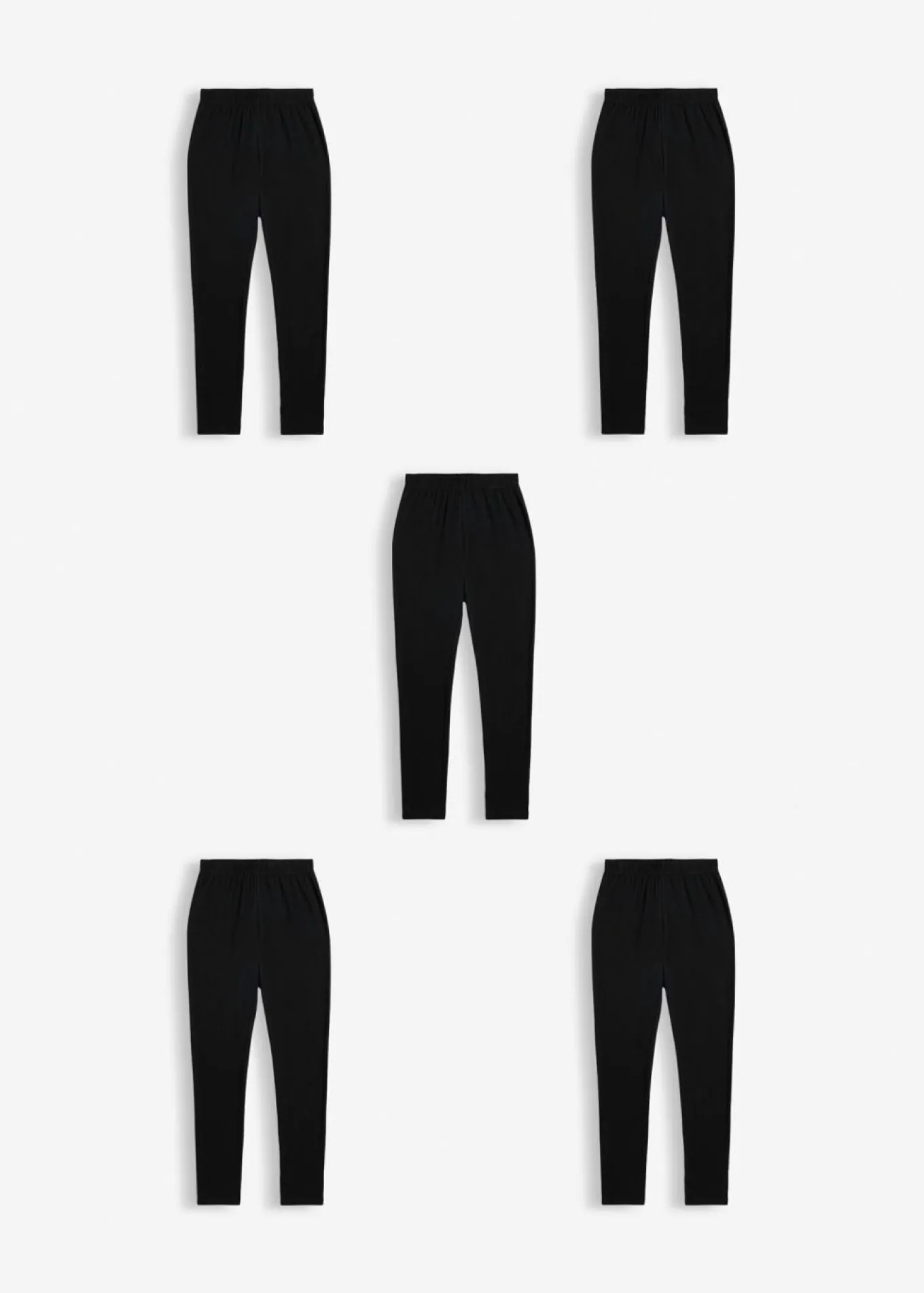 Leggings de mezcla de algodón orgánico elástico (5 unidades)
