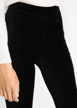 Leggings de pana fina con cintura ancha y cómoda