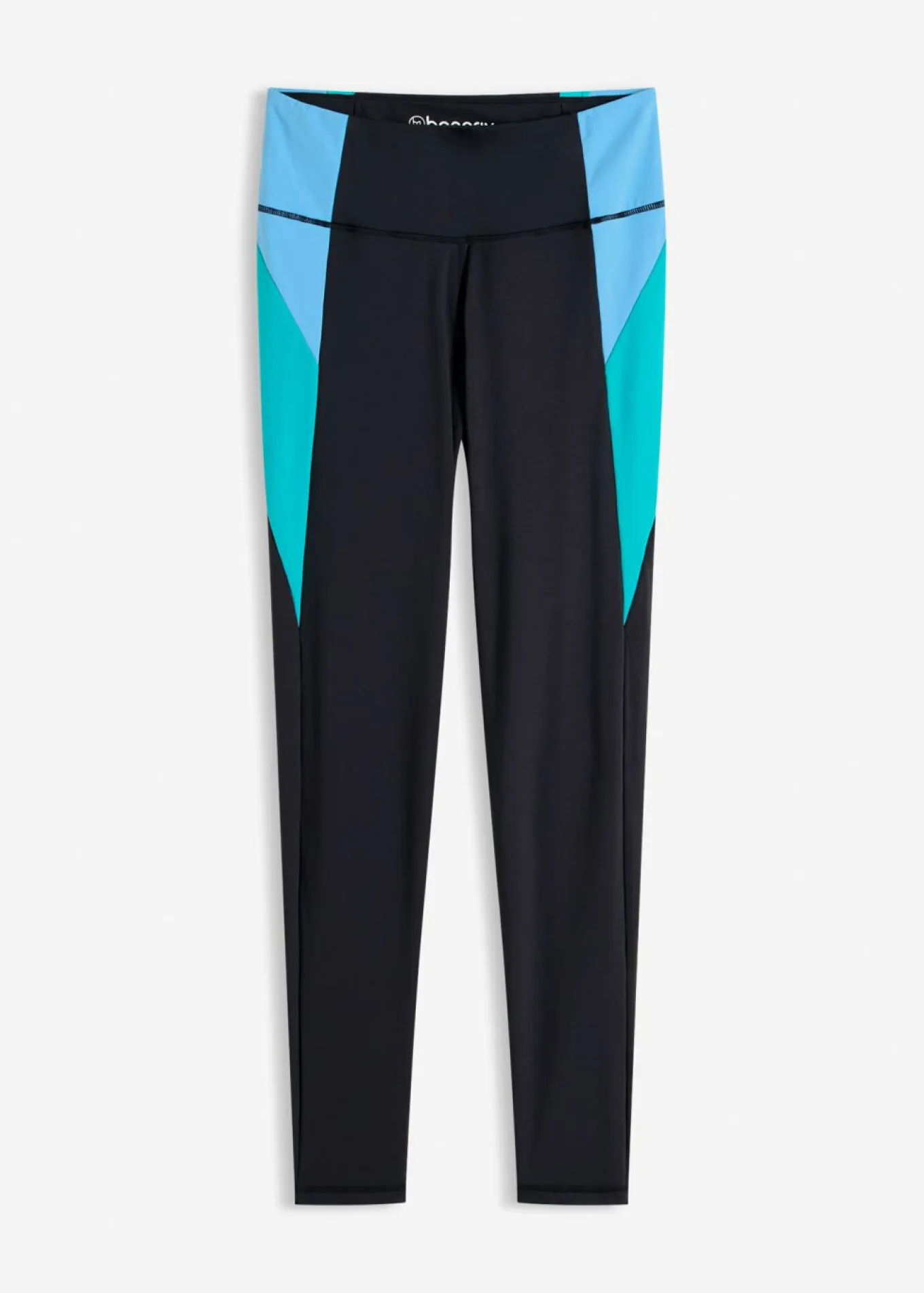 Leggings deportivos cómodos de material de secado rápido en colores en contraste
