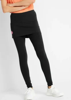 Leggings deportivos con falda, hasta el tobillo
