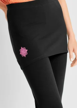 Leggings deportivos con falda, hasta el tobillo
