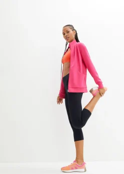 Leggings deportivos moldeadores con bolsillo y largo capri