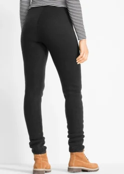 Leggings térmico con terminaciones en canalé