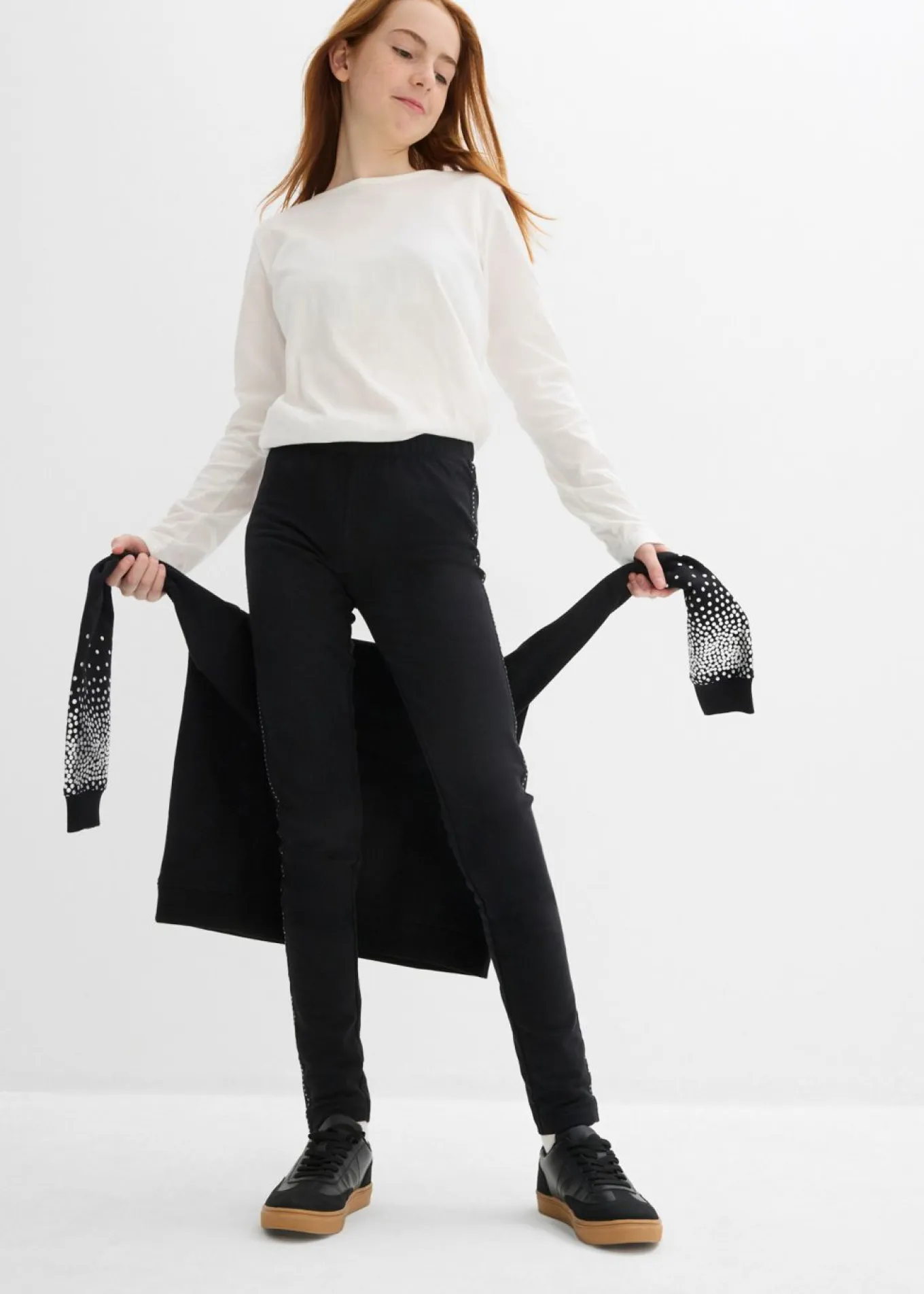 Leggings térmicos con banda de tachuelas