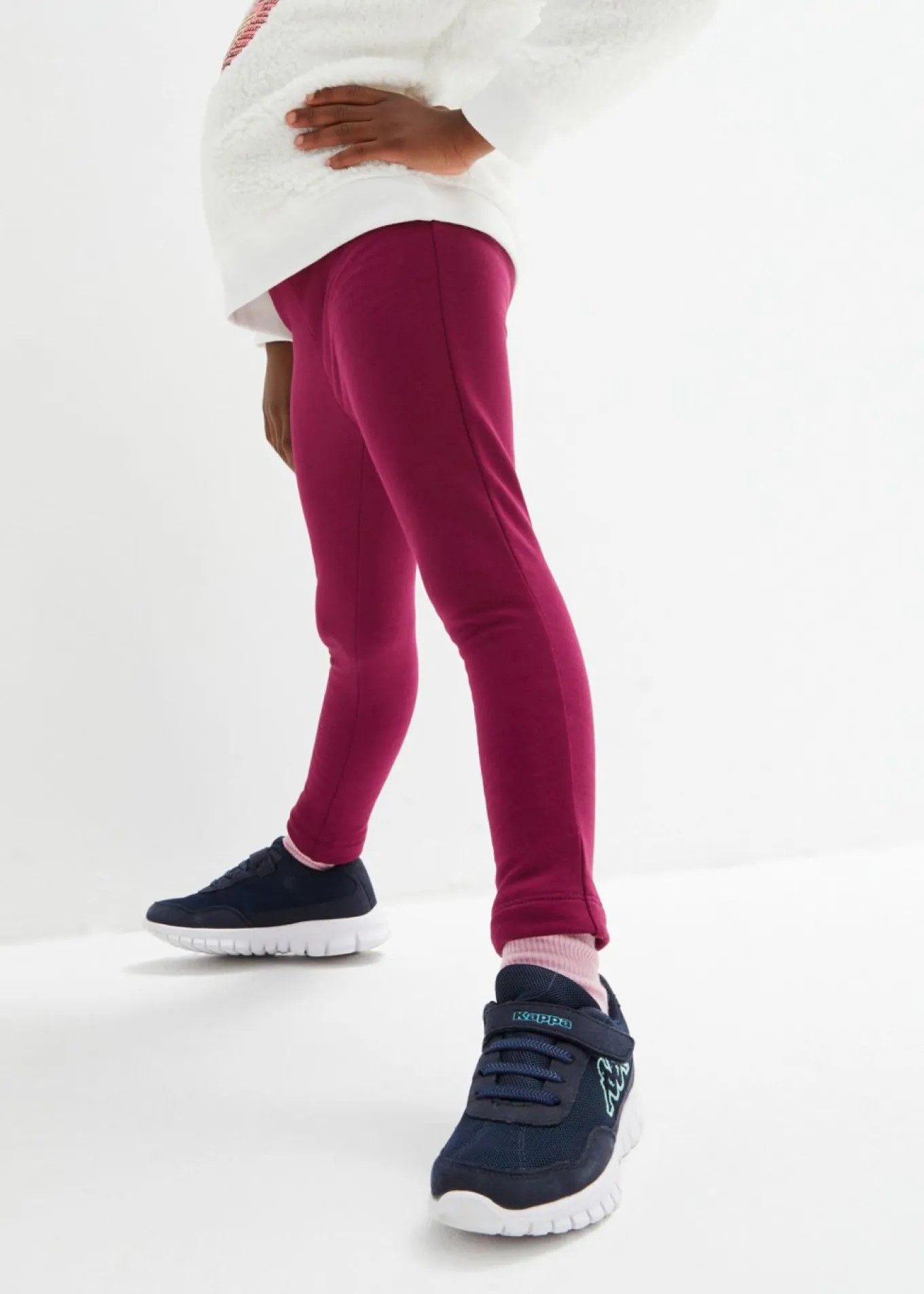 Leggings térmicos de mezcla de algodón elástico