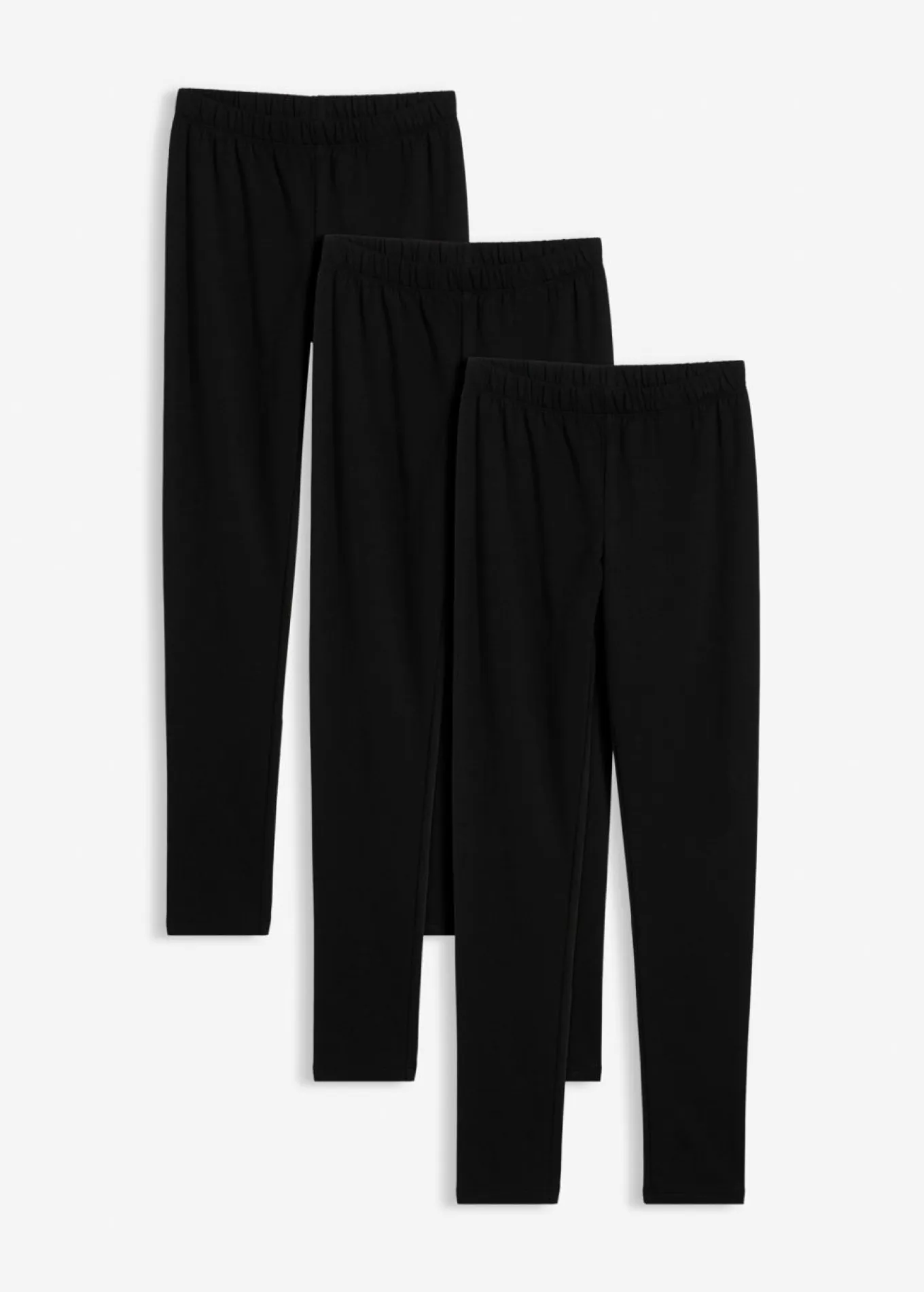 Leggings térmicos de mezcla de algodón elástico (3 unidades)