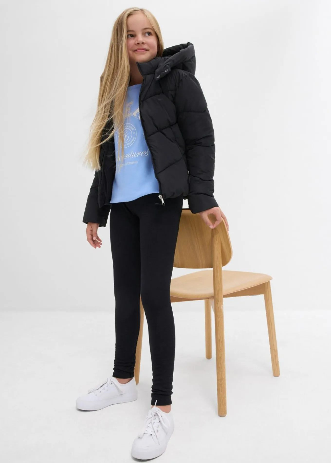 Leggings térmicos de mezcla de algodón elástico (3 unidades)