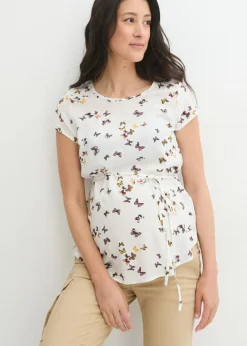 Ligera blusa premamá de viscosa