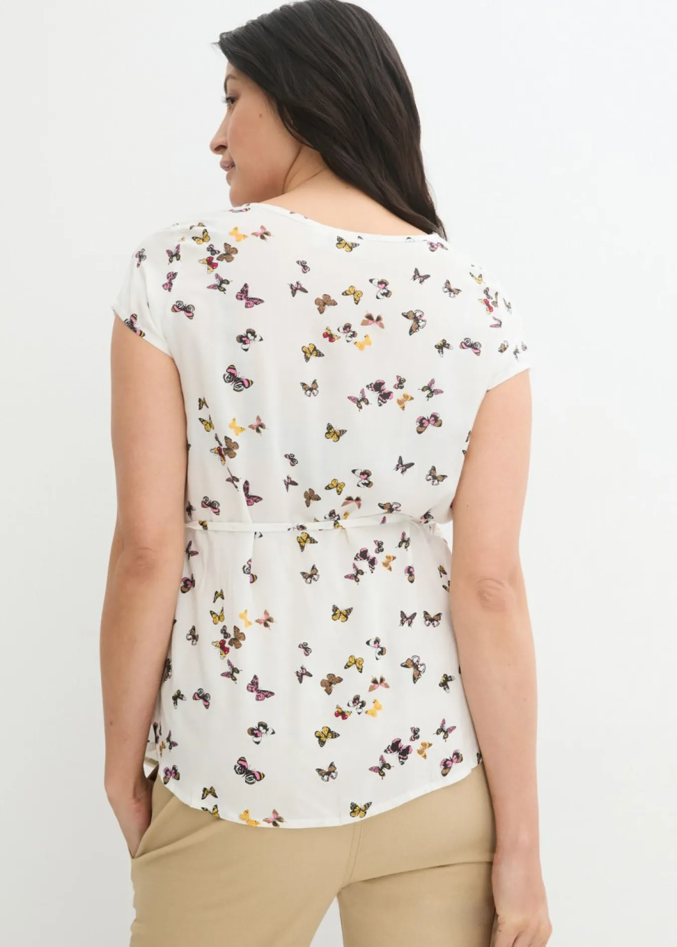 Ligera blusa premamá de viscosa