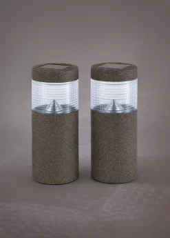 Lámpara solar decorativa para caminos (2 unidades)