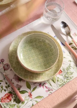 Manteles individuales con estampado de flores (4 unidades)