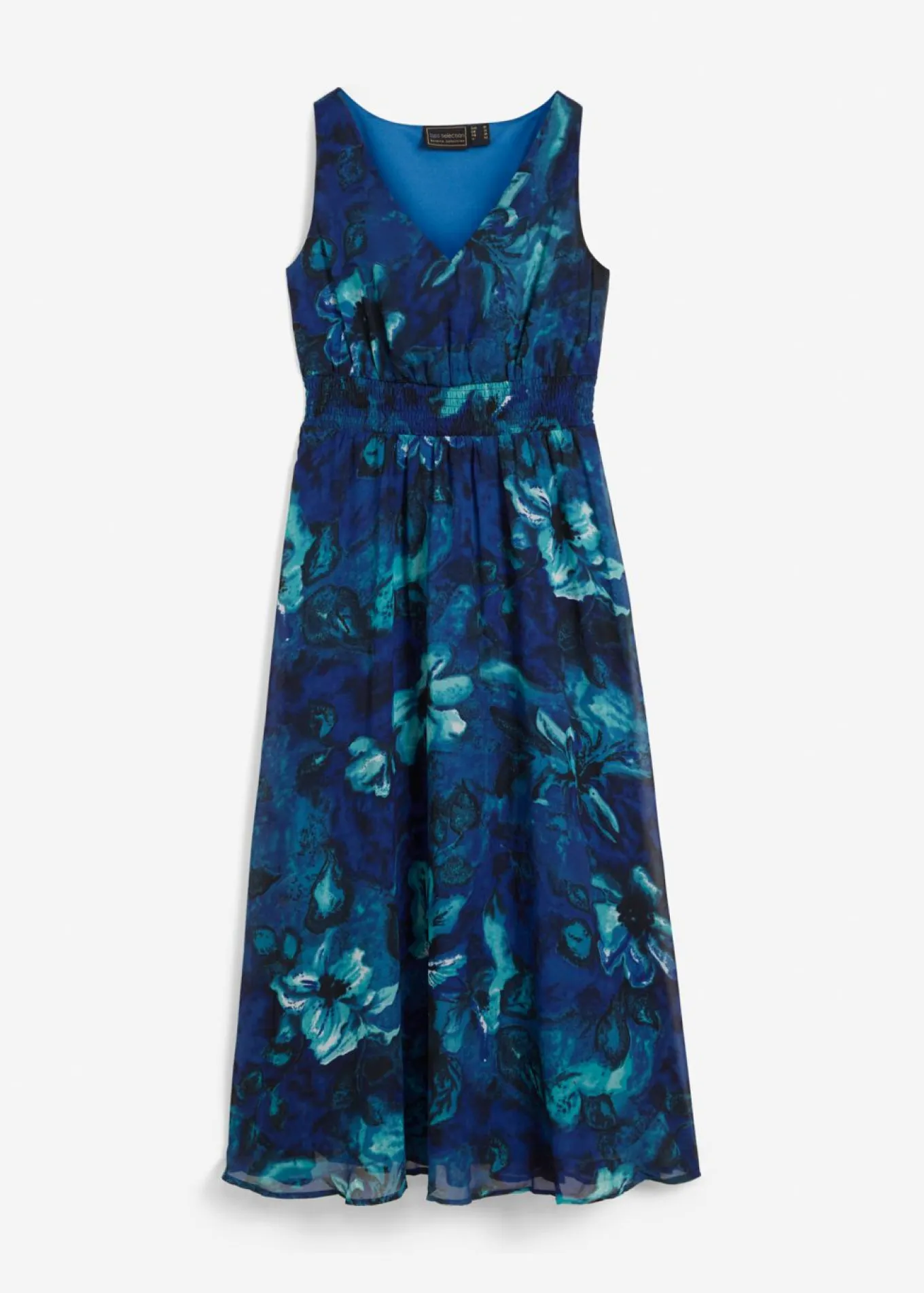Maxivestido con estampado tropical