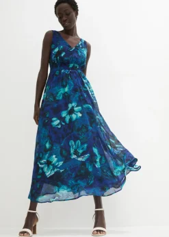 Maxivestido con estampado tropical