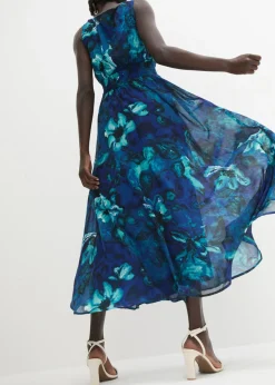 Maxivestido con estampado tropical
