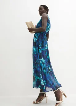 Maxivestido con estampado tropical