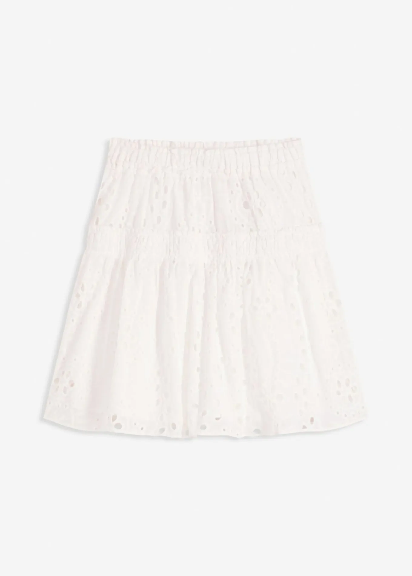 Minifalda con bordado calado