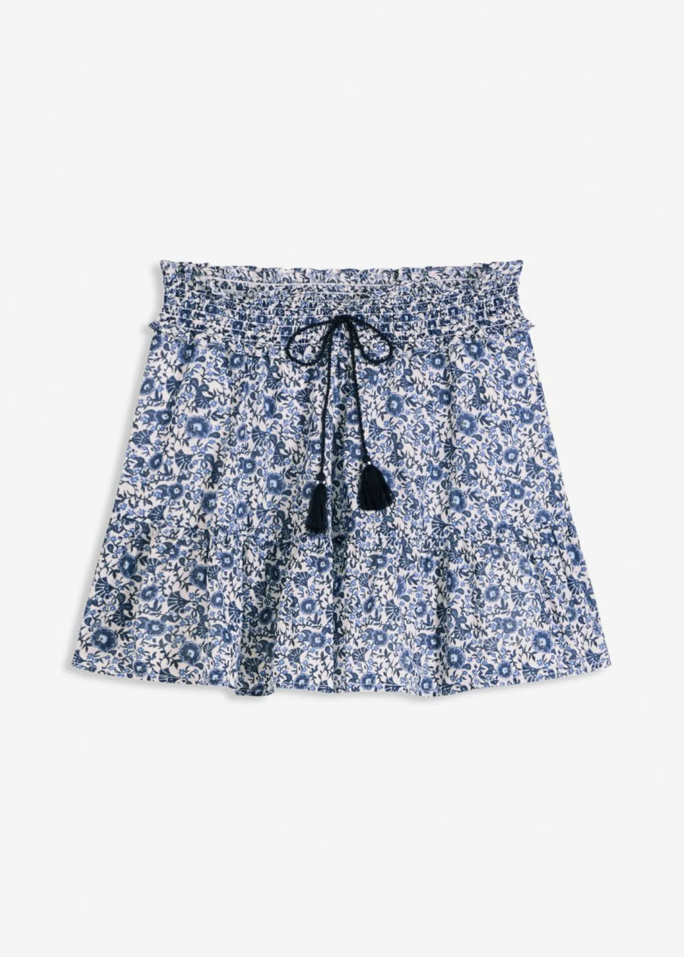 Minifalda de algodón ligero con diseño bohemio