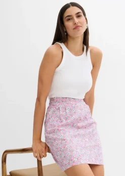 Minifalda de viscosa fluida