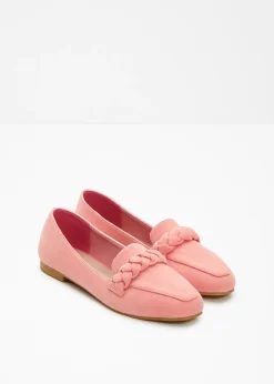 Mocasines con detalles trenzados