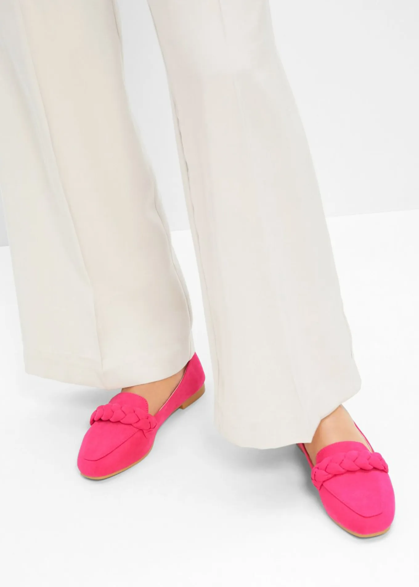 Mocasines con detalles trenzados